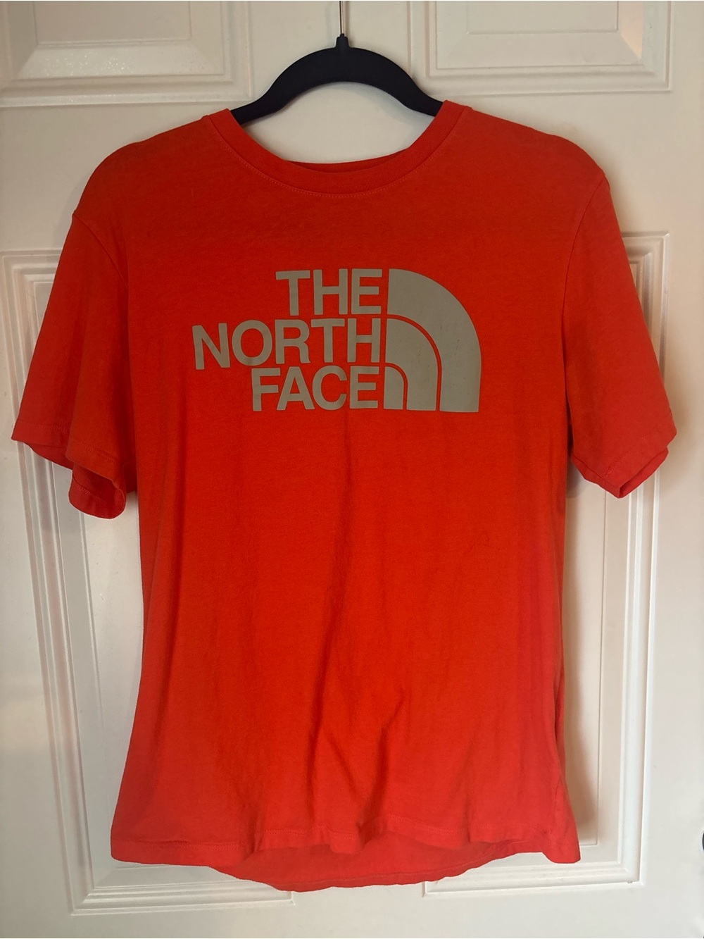 The North Face Orange Short Sleeve Logo Tee